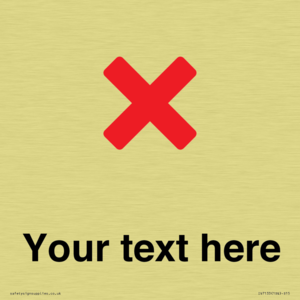 Custom plain background, red cross sign